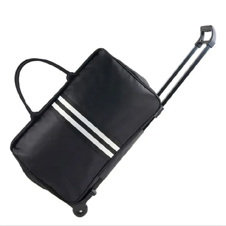 Travel Bag with Wheels Practical Trolley Travel Bag with Wheels for Vacations Waterproof Carry-On Large Travel Bag Men/Women Multiple Pockets