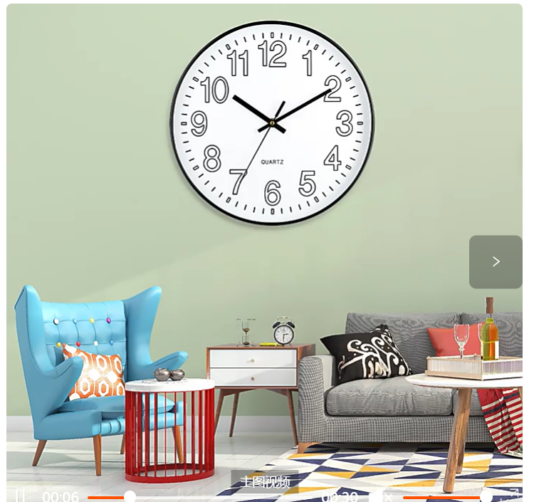 Wall Clock 12 Inch Non-Ticking Silent Modern Simple Style Round Decor Clock Rose Gold Stereoscopic Dial Quartz Wall Clocks for Home/Office/School/Living Room/Bedroom/Kitchen