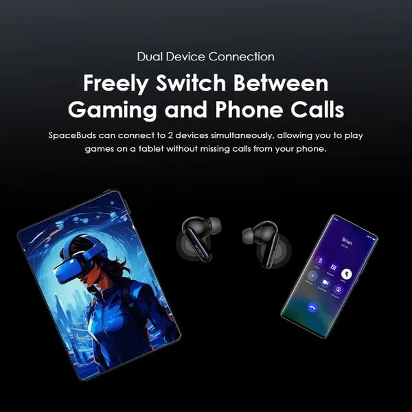 [OFFER] Oraimo Spacebuds Bluetooth Earbuds ,Hybrid ANC, HavyBass™ Sound,40H Battery, IPX4 Waterproof, Type-C Fast Charging, Clear Calls & Smart Voice Prompt.