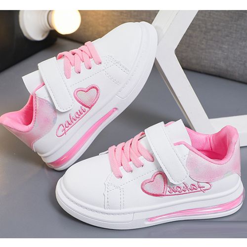 ASSKLO Kid Shoe Girl Small White Shoes New Leather Single Shoes Versatile Sneakers Shoe Fashion Soft Soled Casual Shoes