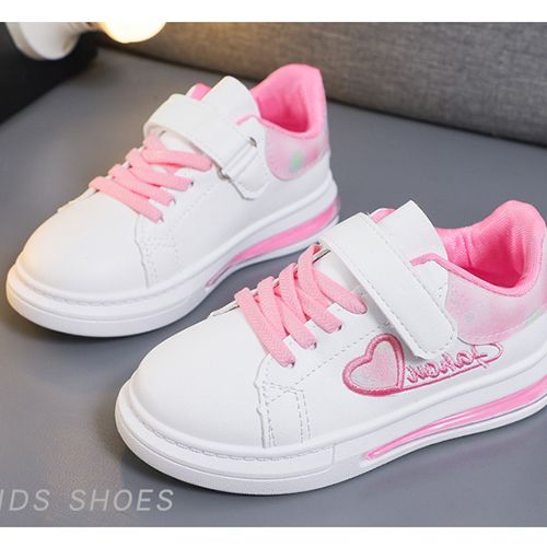 ASSKLO Kid Shoe Girl Small White Shoes New Leather Single Shoes Versatile Sneakers Shoe Fashion Soft Soled Casual Shoes