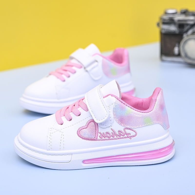 ASSKLO Kid Shoe Girl Small White Shoes New Leather Single Shoes Versatile Sneakers Shoe Fashion Soft Soled Casual Shoes