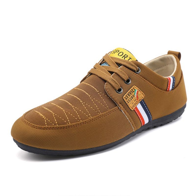 ASSKLO New Men's Bean Shoes flat loafers Low Top Versatile Casual Shoes Tooling Canvas Boys' Shoes Breathable comfortable Sneakers Basketball Shoes Run Sports Men's Trendy Casual Shoes Male Work Shoes