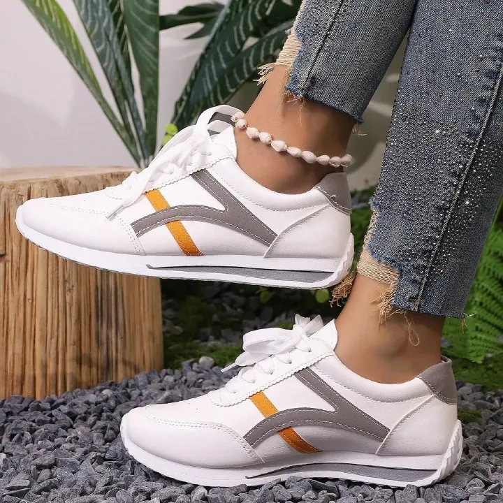 ASSKLO Sneakers Women Large Size New Sports Shoes Women's Small White Shoes Fashion Comfort Sneakers All-match Lightweight Casual Running Shoes trendy shoes tennis shoe ladies shoes with leather upper