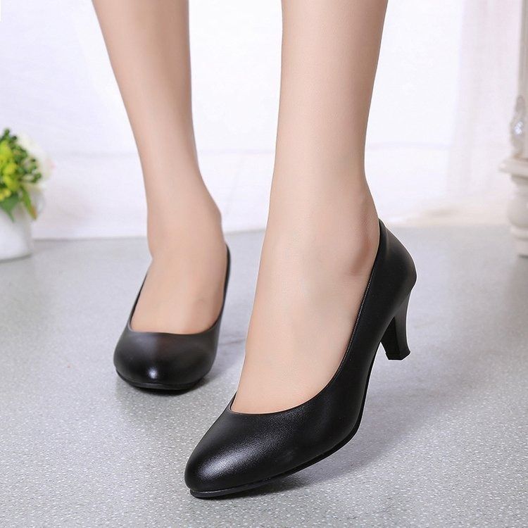 ASSKLO Large Size Women Formal Shoes Full leather Leather High Heels Women's Shoes Leather Shoes Fashion Shoes Office Work Wedding Party Shoes Ladies Shoes Girls Shoes Wedding Shoe
