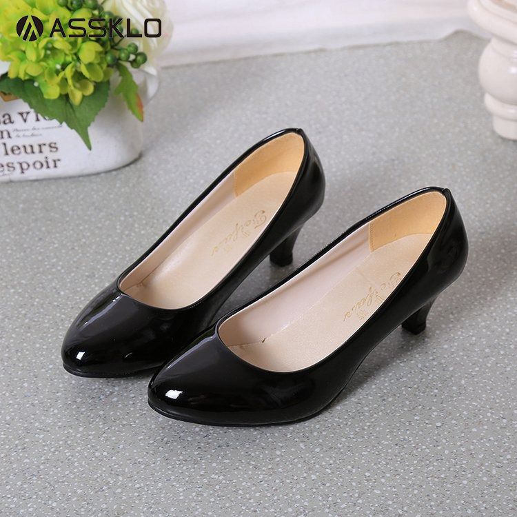 ASSKLO Large Size Women Formal Shoes Full leather Leather High Heels Women's Shoes Leather Shoes Fashion Shoes Office Work Wedding Party Shoes Ladies Shoes Girls Shoes Wedding Shoe