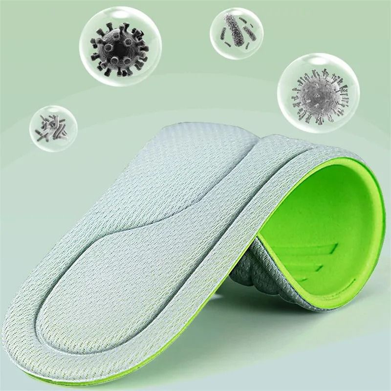 Foot Acupressure Insole Men Women Soft Breathable Sports Cushion Inserts Sweat-absorbing Deodorant Orthopedic Shoe Sole Rebound long-lasting non tiring arch insole