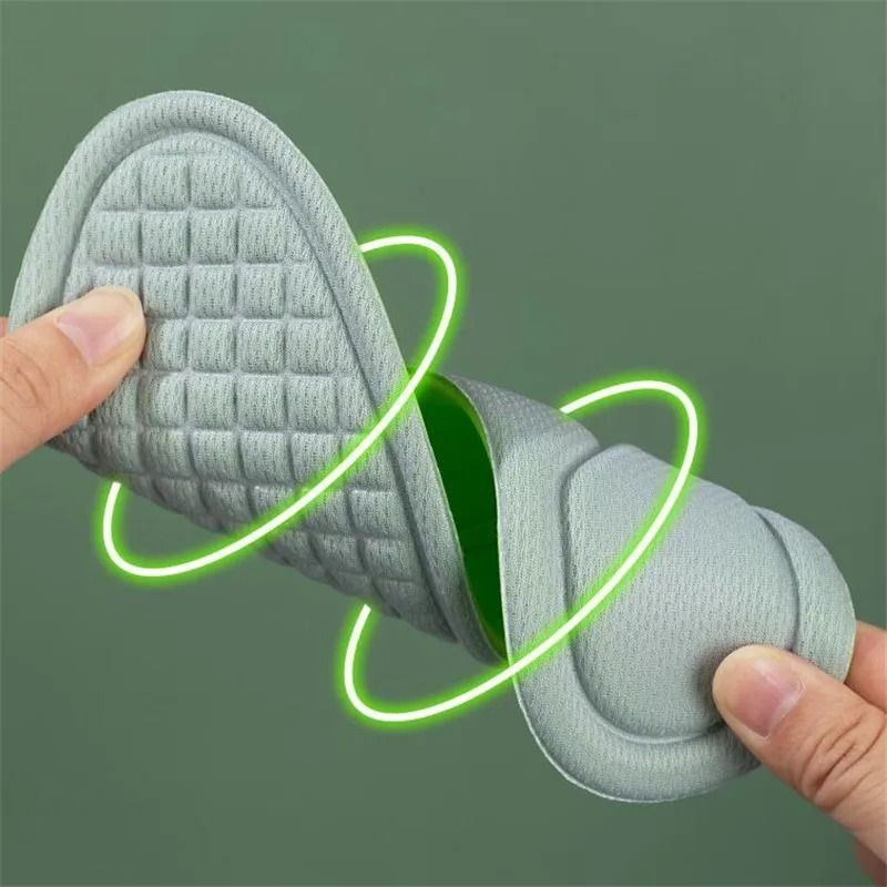 Foot Acupressure Insole Men Women Soft Breathable Sports Cushion Inserts Sweat-absorbing Deodorant Orthopedic Shoe Sole Rebound long-lasting non tiring arch insole