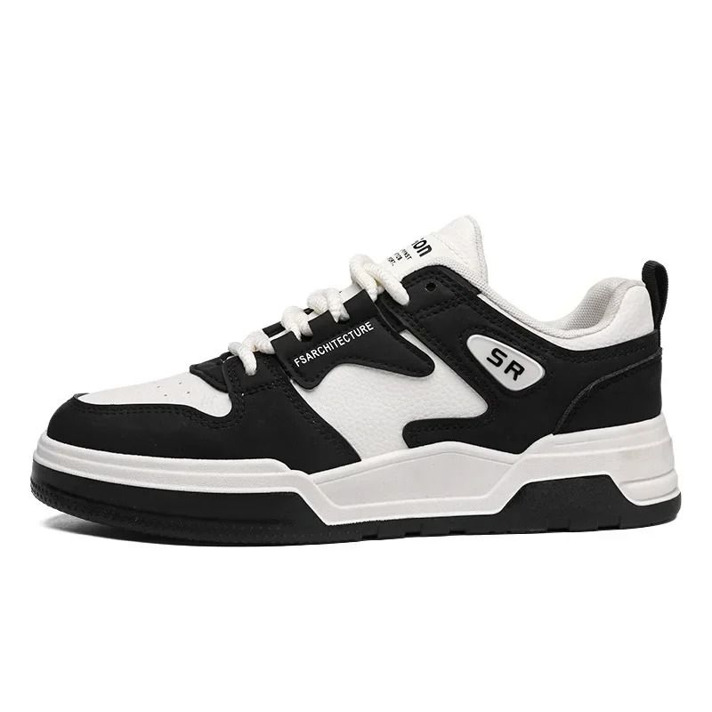 ASSKLO 2025 NEW Trendy Men's Sneakers Men's Shoes Versatile Casual Shoes Flats PU leather Rubber Thick Soled Shoes Sports Shoes Outdoor Tennis Shoes Male Footwear Men's Skateboarding Shoes Board Shoes