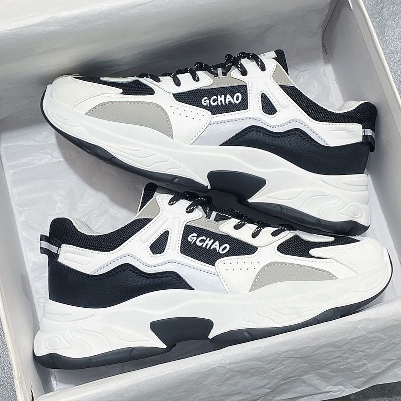 ASSKLO New Men's Sneakers Casual Sports Shoes Running Shoes Athletic Mesh Breathable Anti Odor Outdoor Rubber Outsole Thick Sole Height Increasing Non-Slip Walking Driving Boy's Shoes Students Flats