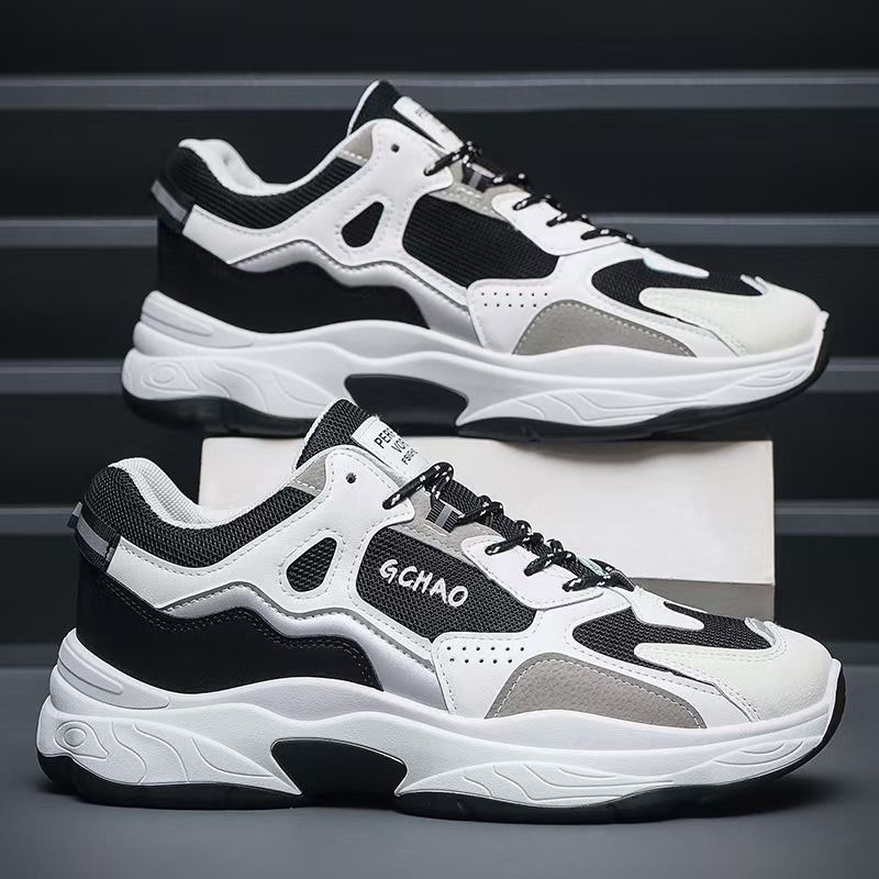 ASSKLO New Men's Sneakers Casual Sports Shoes Running Shoes Athletic Mesh Breathable Anti Odor Outdoor Rubber Outsole Thick Sole Height Increasing Non-Slip Walking Driving Boy's Shoes Students Flats