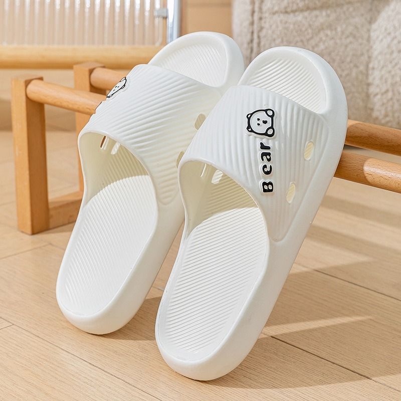 ASSKLO Fashion Women's Slippers EVA Soft Bottom Sandals Slip-On Slippers Non-slip Ladies Slippers Home Use Bathroom Anti-Slip No Odor Footwear Outdoor Couples Sandals Female Beach Wear Female Slippers
