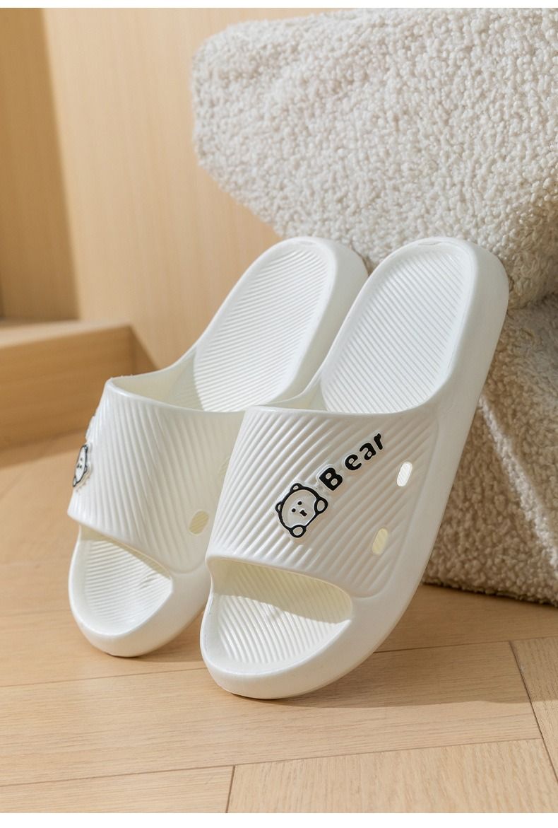 ASSKLO Fashion Women's Slippers EVA Soft Bottom Sandals Slip-On Slippers Non-slip Ladies Slippers Home Use Bathroom Anti-Slip No Odor Footwear Outdoor Couples Sandals Female Beach Wear Female Slippers