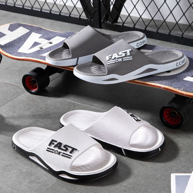 ASSKLO Fashion Men’s Shoes Men Slippers Boys Outer Wear Home Non-Slip Thick-soled Indoor Slippers Lightweight Outdoor Sports Unisex Breathable Anti-skid Open Shoes Dad Beach Walking Shoe sandals Party