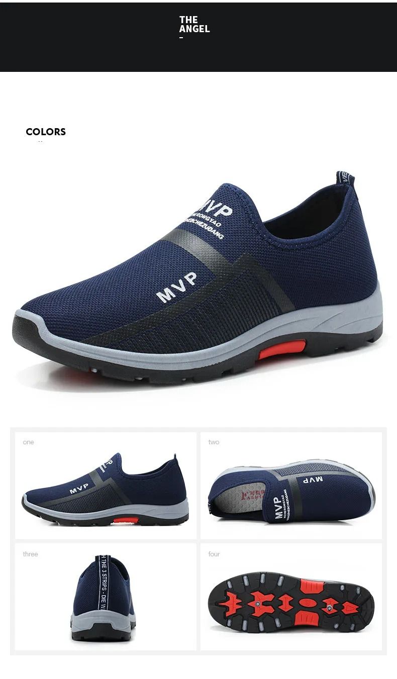 ASSKLO New Men Shoes Mens Loafers Anti foot odor shoes Breathable Sneakers Mesh Lightweight Walking Shoes Man Slip on Casual Shoe Sneakers Leisure Walking Flats Male Loafers sports Shoes canvas shoes