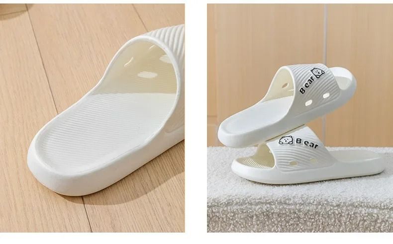 ASSKLO Fashion Women's Slippers EVA Soft Bottom Sandals Slip-On Slippers Non-slip Ladies Slippers Home Use Bathroom Anti-Slip No Odor Footwear Outdoor Couples Sandals Female Beach Wear Female Slippers