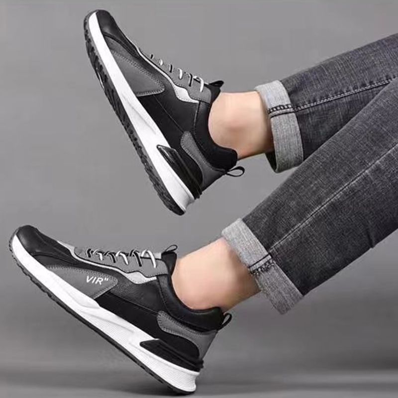 ASSKLO Men's Shoes New Breathable Comfortable Footwear for Men Trendy Versatile Thick-Soled Shoes Casual Running  Simple  Low Top Fashion Sneakers