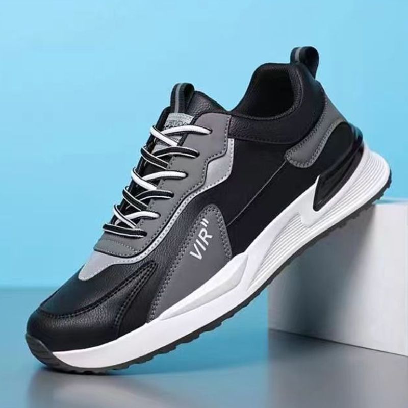ASSKLO Men's Shoes New Breathable Comfortable Footwear for Men Trendy Versatile Thick-Soled Shoes Casual Running  Simple  Low Top Fashion Sneakers