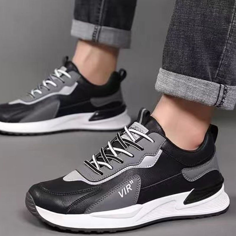 ASSKLO Men's Shoes New Breathable Comfortable Footwear for Men Trendy Versatile Thick-Soled Shoes Casual Running  Simple  Low Top Fashion Sneakers