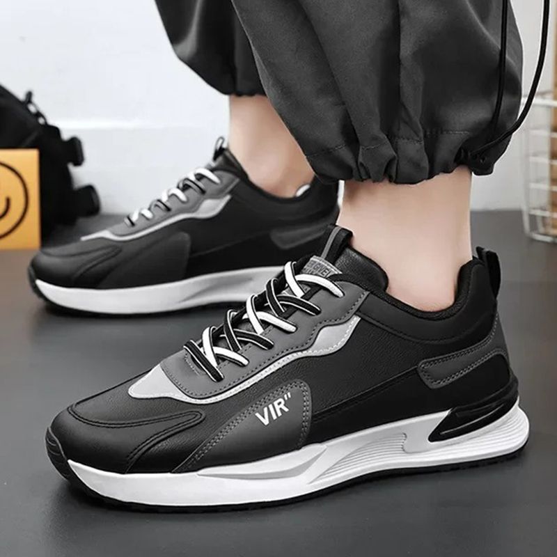 ASSKLO Men's Shoes New Breathable Comfortable Footwear for Men Trendy Versatile Thick-Soled Shoes Casual Running  Simple  Low Top Fashion Sneakers