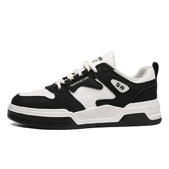 ASSKLO Fashion Men's Sneakers Men's Board Shoes Soft Leather Sneakers Men's Casual Shoes Outdoor Non Slip Lace Up Sneakers Stylish Sports Shoes Running Shoes Walking Shoes Comfortable Breathable