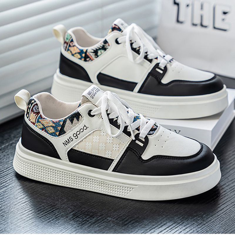 ASSKLO New Arrivals Men's Fashion Breathable Sneakers Leisure Board Shoes Flat shoes Little White Shoes Versatile Thick Sole Sports Shoes Casual Shoes Trendy Shoes Running Shoes Athletic Outdoor