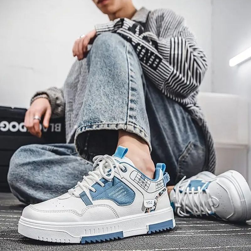 ASSKLO New Arrivals Fashion Men's Shoes Breathable Sneakers Little White Shoes Versatile Thick Sole Sports Shoes Casual Shoes Board Shoes Flat shoes Trendy Shoes Running Shoes Athletic Outdoor