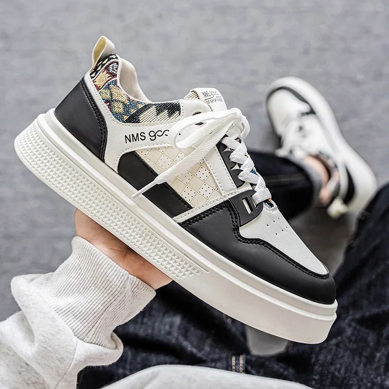 ASSKLO New Arrivals Men's Fashion Breathable Sneakers Leisure Board Shoes Flat shoes Little White Shoes Versatile Thick Sole Sports Shoes Casual Shoes Trendy Shoes Running Shoes Athletic Outdoor