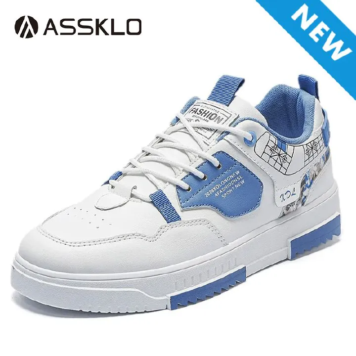 ASSKLO New Arrivals Fashion Men's Shoes Breathable Sneakers Little White Shoes Versatile Thick Sole Sports Shoes Casual Shoes Board Shoes Flat shoes Trendy Shoes Running Shoes Athletic Outdoor