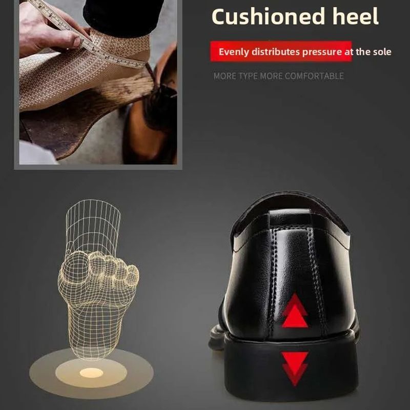 ASSKLO Men's Leather Shoes Fashion Casual Shoes Loafers Male Shoes Slip-Ons Shoes Business Shoes  Breathable Dress Shoes Pointed Toe Formal Shoes Rubber Sole PU Leather Man Pointed Boy Formal Office