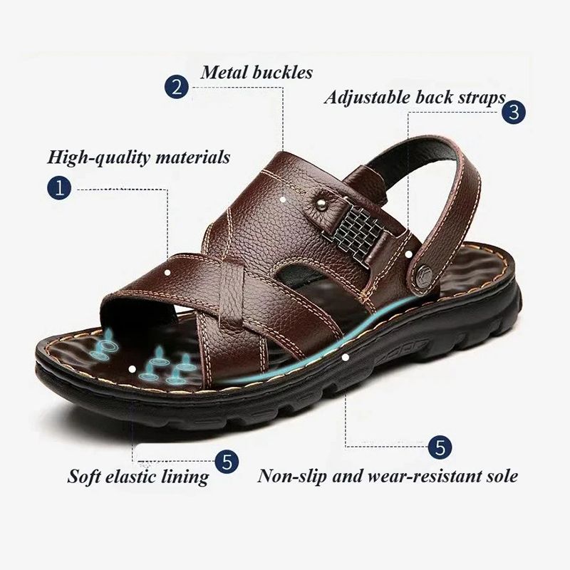 ASSKLO Fashion Men's Shoes sandals Slippers Open Shoes Men Beach Sandals Outdoor Waterproof and non-slip soft-soled driving beach shoes dual-purpose men's sandals and slippers Sandals Household Shoes
