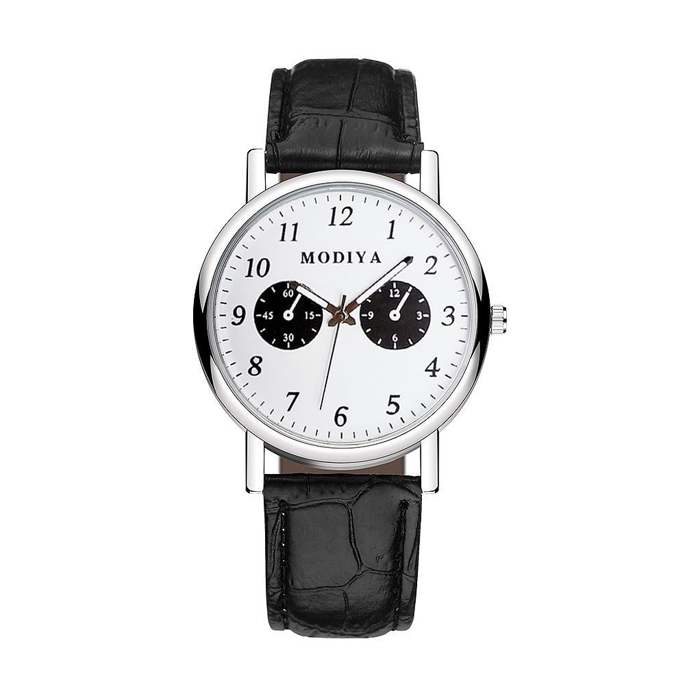 2024 New Fashion Watch Men's Quartz Watch Business Minimalist Men's Watch PU Belt Watch Fashionable Casual Personalized Wristwatch