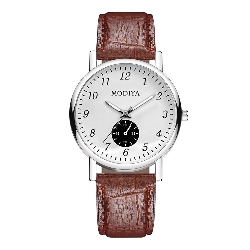 2024 New Fashion Watch Men's Quartz Watch Business Minimalist Men's Watch PU Belt Watch Fashionable Casual Personalized Wristwatch