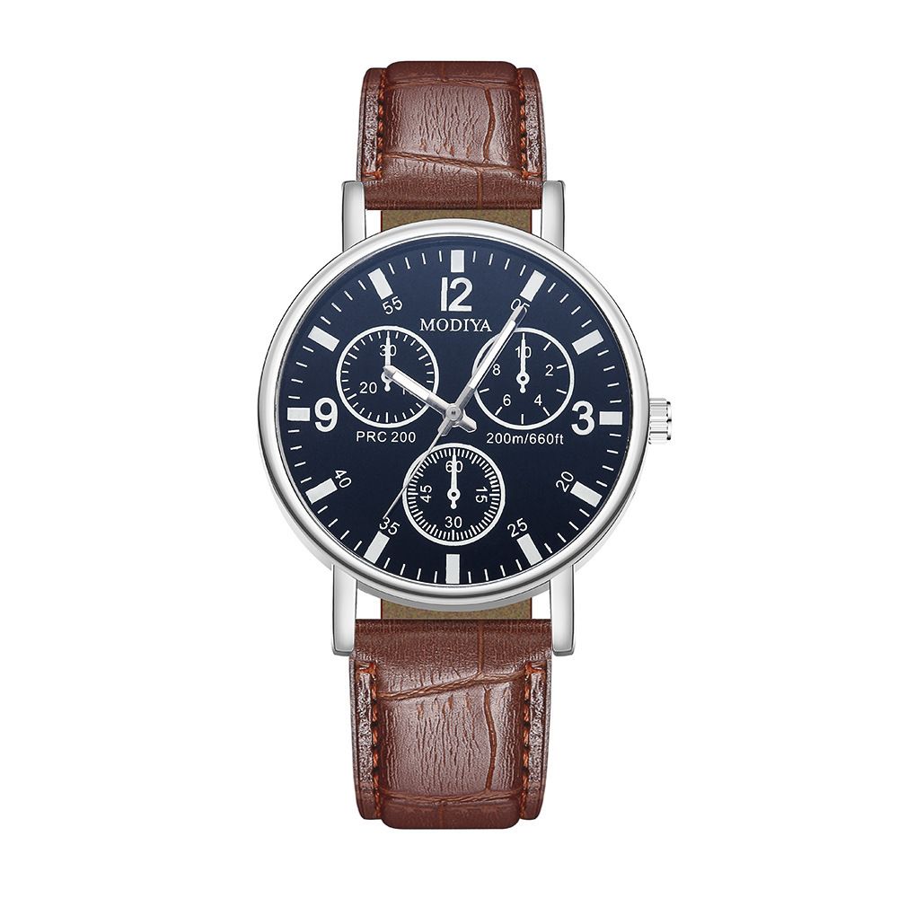2024 New Fashion Watch Men's Quartz Watch Business Minimalist Men's Watch PU Belt Watch Fashionable Casual Personalized Wristwatch