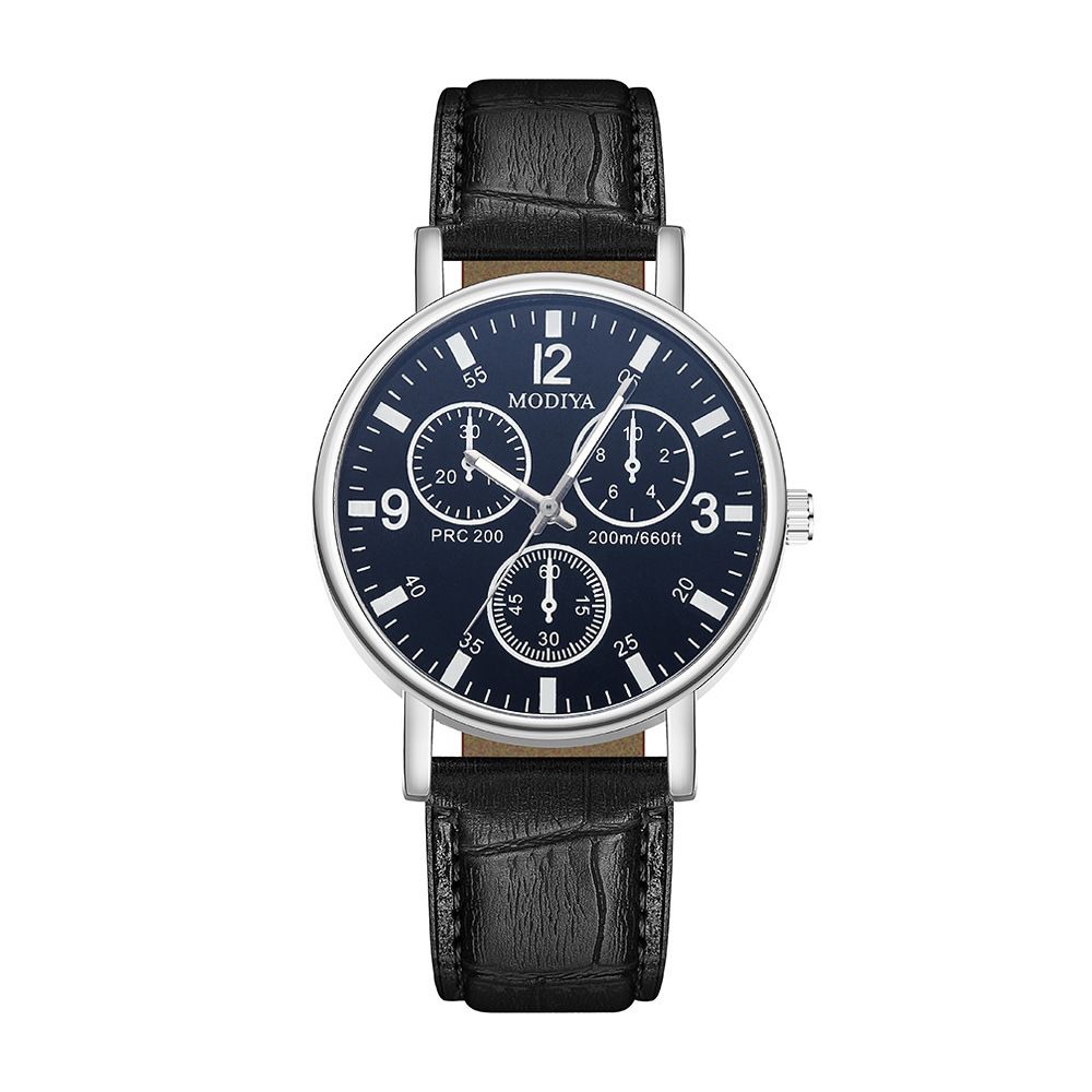 2024 New Fashion Watch Men's Quartz Watch Business Minimalist Men's Watch PU Belt Watch Fashionable Casual Personalized Wristwatch