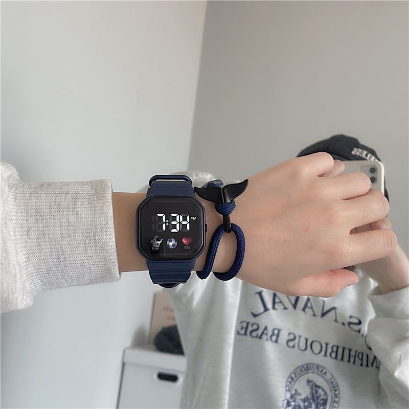 Hot Sale Popular Lovers Gifts Couple LED Watches Students Boys Girls Kids Children Sports Watches New Three Buttons Led Bracelets Women's Men's Fashion Watches Birthday Gift for Children Boys Girls Ki