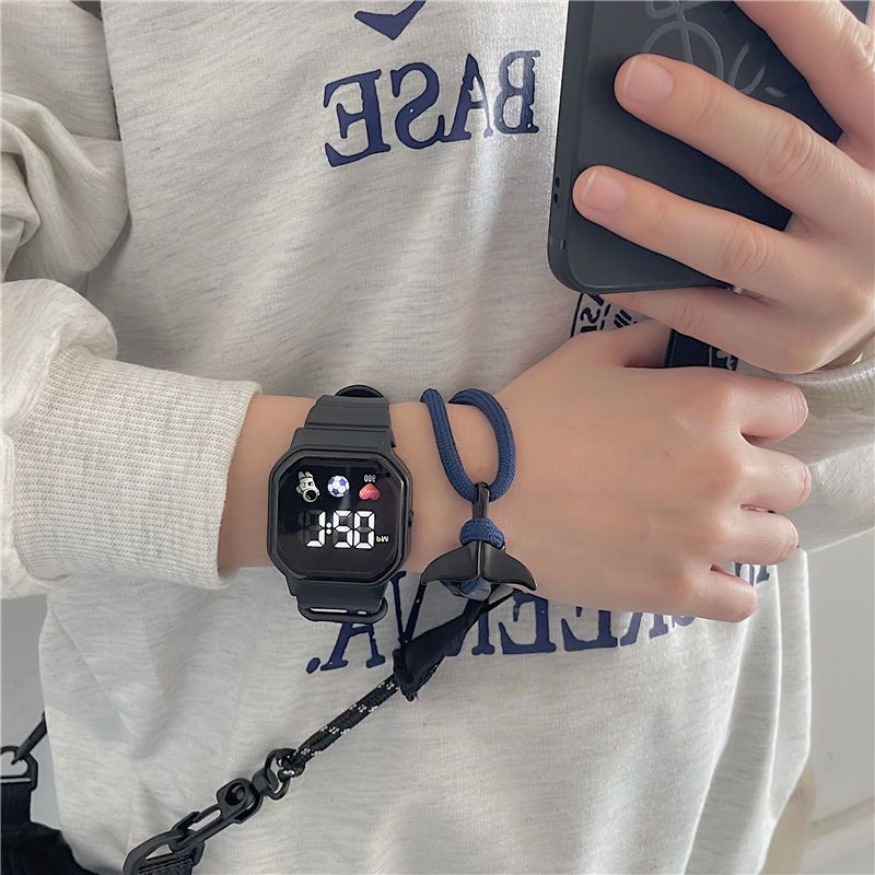 Hot Sale Popular Lovers Gifts Couple LED Watches Students Boys Girls Kids Children Sports Watches New Three Buttons Led Bracelets Women's Men's Fashion Watches Birthday Gift for Children Boys Girls Ki