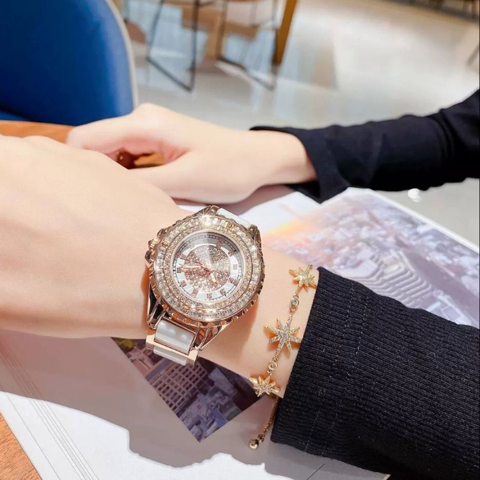 New High-end Fashion Temperament Simple Women's Watches Calendar Steel Band Waterproof Quartz Wrist Watch Ladies Business Casual Versatile Accessories
