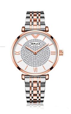 New High-end Fashion Temperament Simple Women's Watches Calendar Steel Band Waterproof Quartz Wrist Watch Ladies Business Casual Versatile Accessories