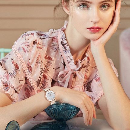 New High-end Fashion Temperament Simple Women's Watches Calendar Steel Band Waterproof Quartz Wrist Watch Ladies Business Casual Versatile Accessories