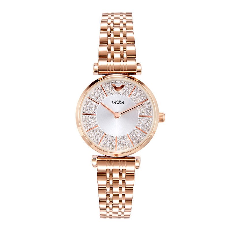 New High-end Fashion Temperament Simple Women's Watches Calendar Steel Band Waterproof Quartz Wrist Watch Ladies Business Casual Versatile Accessories