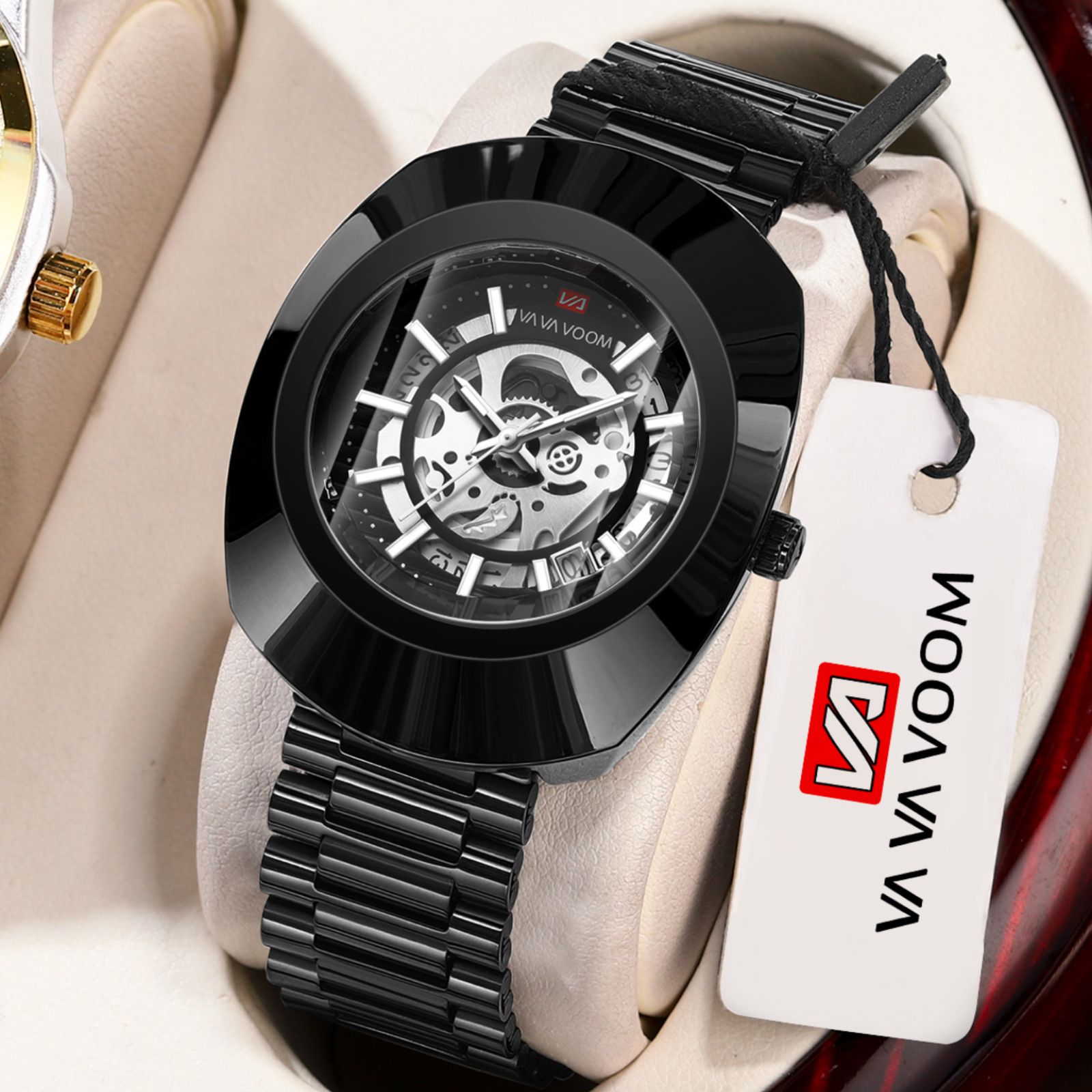 New Fashion High Grade Couple Watch Luxury Gold Stainless Steel Strap 30M Waterproof Diamond Cut Mirror High-end Quartz Men's Watch Exquisite  Casual Women's Wrist Watch