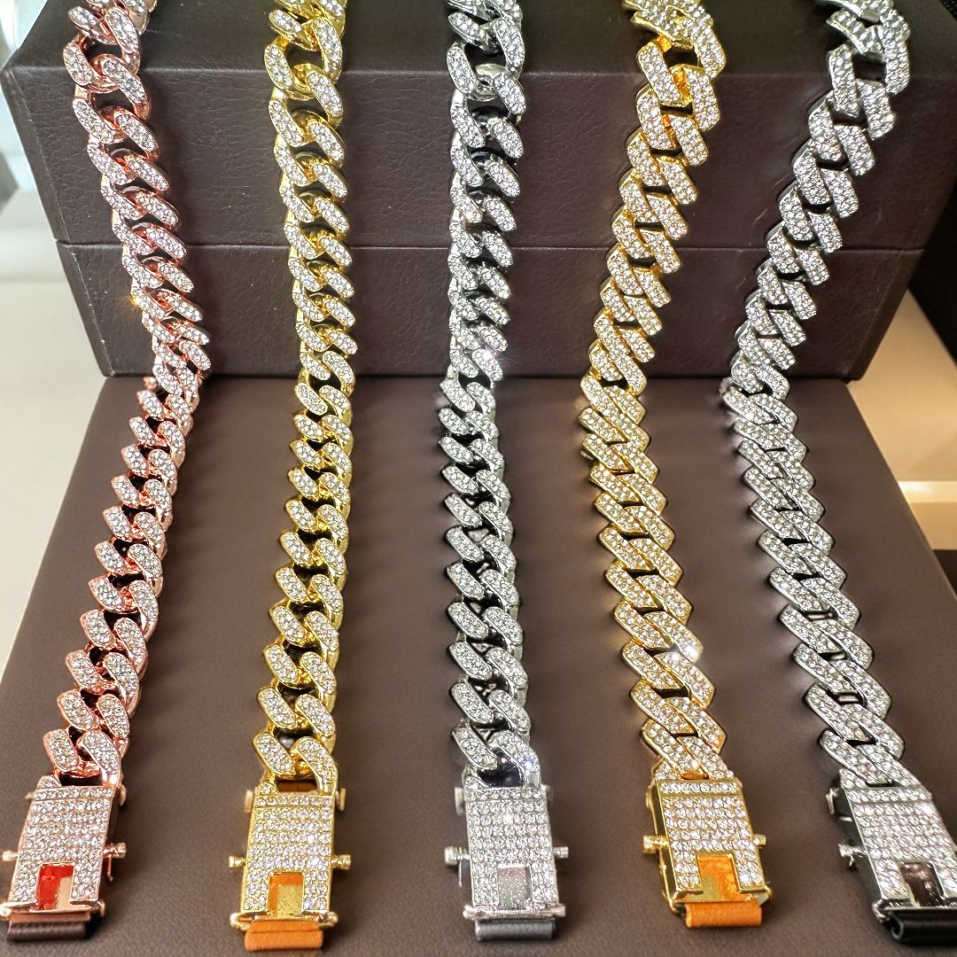 Hiphop5pcs/set Hip Hop Calendar Personalized Handsome Men's Watch Titanium Steel Necklace Bracelet Jewelry Watch Set（1*watch 1*bracelet 1*necklace 1*cross necklace 1*ring）