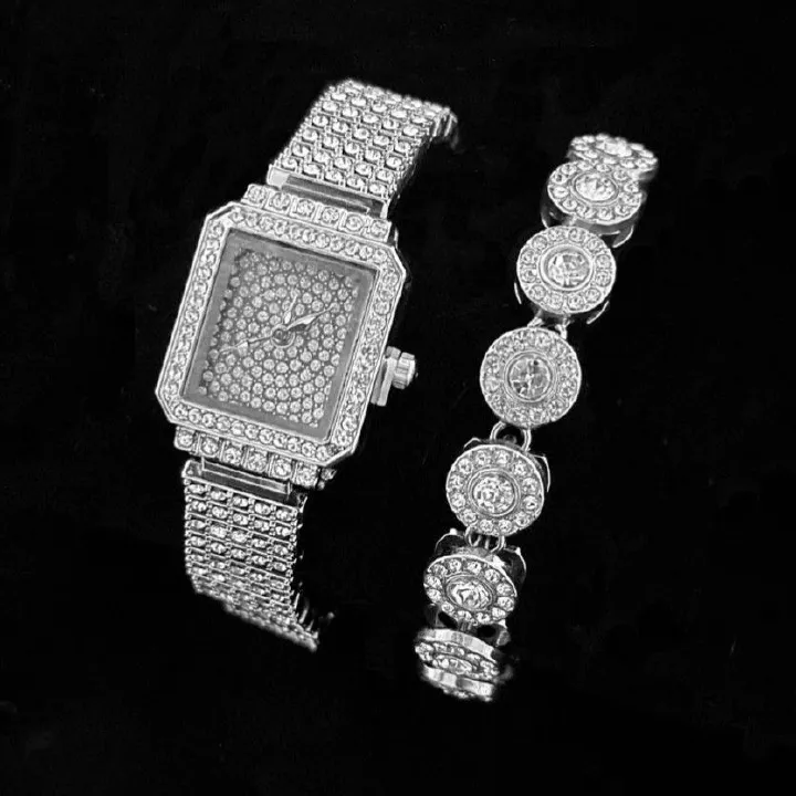 Small and fresh quartz watch ladies watch bracelet set gift box students simple Joker trend jewelry wrist watch