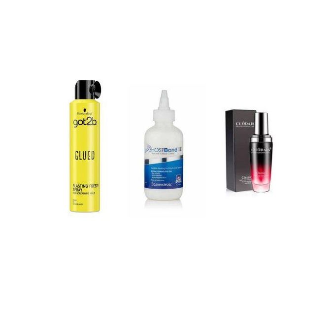 Got2B Wig Bonding Glue + Got2bBlasting Freeze Spray + Wig Serum