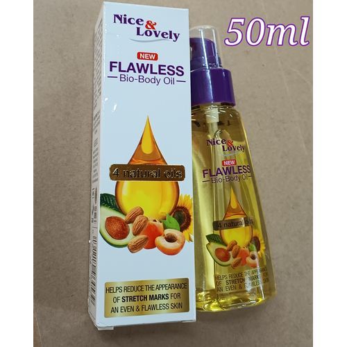 Nice & Lovely Flawless Bio-Body Oil For STRETCH MARKS REMOVAL & AN EVEN SKIN-50ml-