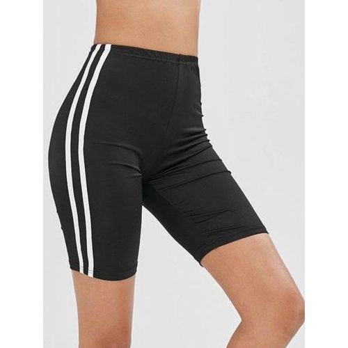Stripped Ladies Biker Shorts/Gym Short/ Yoga Shorts.