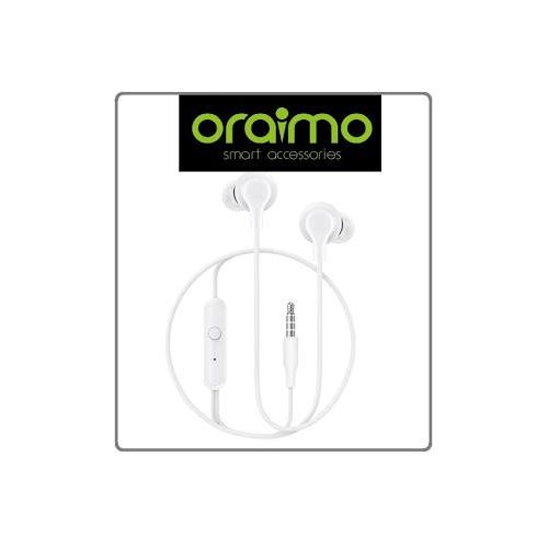 Oraimo Strong Bass, HD Sound Earphone And Mic -White.