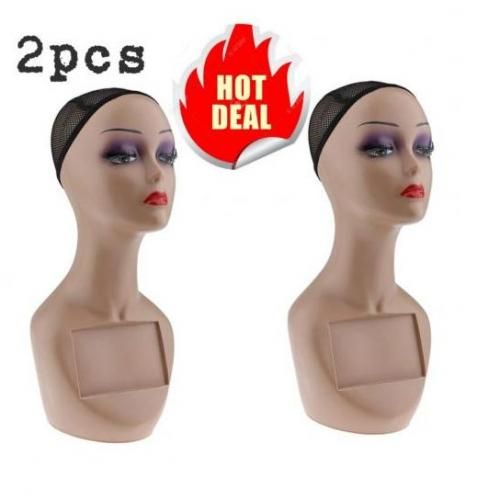 Dummy 2pcs Mannequin Dummy Head With Labeling Area