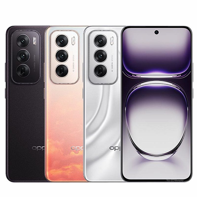 Brand New OPPO Reno12 5G 12GB RAM+512GB ROM 6.7" 120Hz 3D AMOLED 50MP 80W 5000mAh Android 14 Dual SIM Smart Phones Fingerprint Reno 12